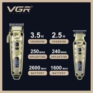 ماشین اصلاح موی سر و صورت مدل V-643 مجموعه دو عددی وی جی آر
